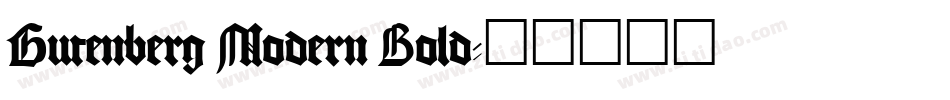 Gutenberg Modern Bold字体转换